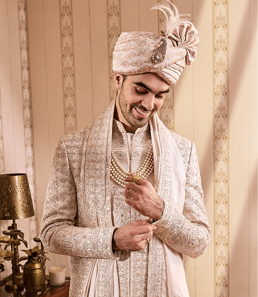 Groom in traditional attire